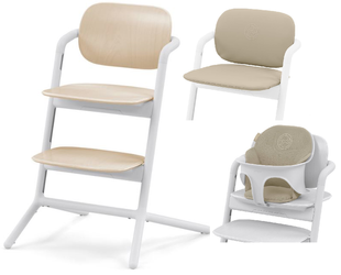 Cybex Lemo Krzesełko Do Karmienia + Komfortowa Wkładka Sand White