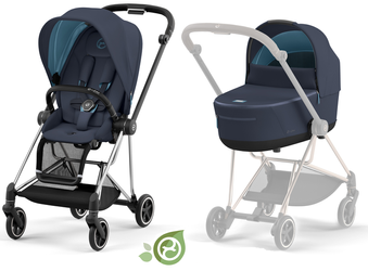 Cybex Mios 3.0 Conscious Green Leaf Wózek Głęboko-Spacerowy Eco Dark Navy