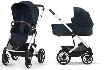 Cybex Talos S Lux Wózek Głęboko-Spacerowy Rama Srebrna Ocean Blue