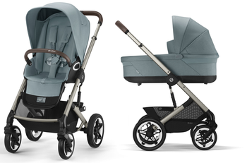 Cybex Talos S Lux Wózek Głęboko-Spacerowy Rama Taupe Sky Blue