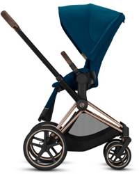 Cybex e-Priam 3.0 Rama ze Stelażem Siedziska + Tapicerka Wózek Spacerowy Mountain Blue