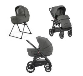 Inglesina Aptica XT Duo Siedzisko + Gondola + Stojak Na Gondolę Charcoal Grey