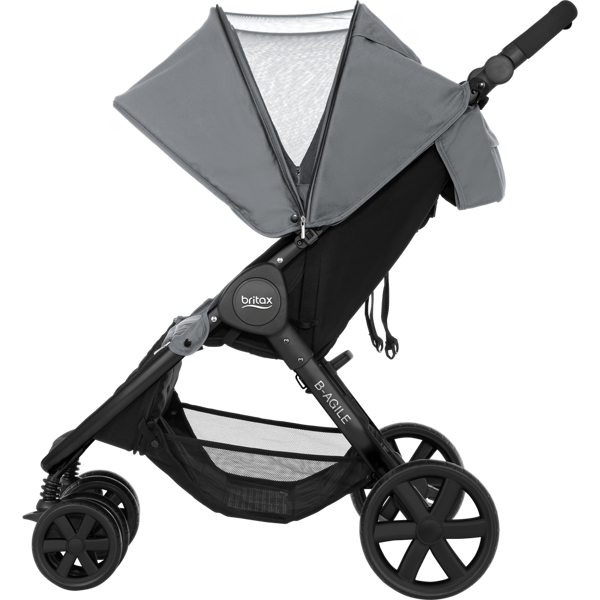 britax b agile double steel grey