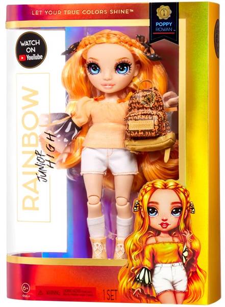 Rainbow High Junior Fashion Doll - Poppy Rowan - Lalki i akcesoria